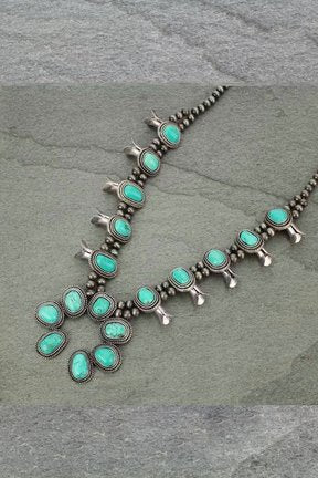 Native American Squash Blossom Necklace Print